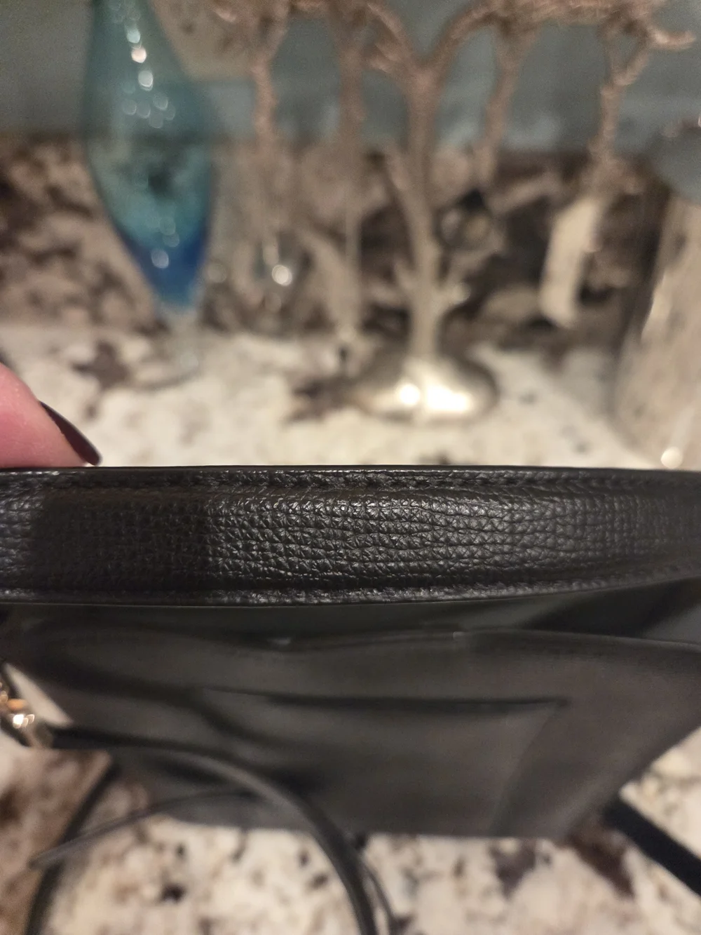 kate spade Black Saffiano Leather Crossbody Bag with Matching Wallet